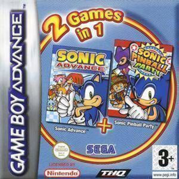 Sonic Advance + Sonic Pinball Party (GBA) Compleet