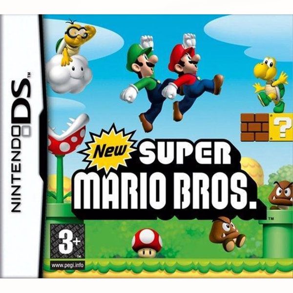 Super Mario Bros (Nintendo DS) Refurbished game. GEEN HOESJE