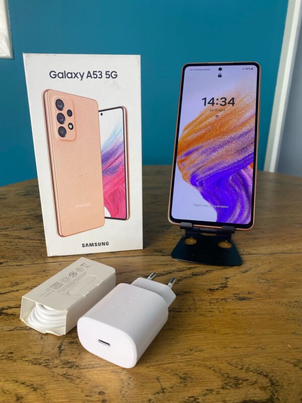 Refurbished Samsung Galaxy A53 | 5G - 128 GB | Goud | Lichte screenburn