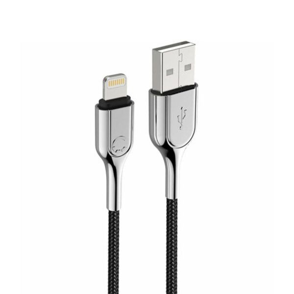 USB-A naar USB-C Kabel Cygnett Armoured Braided | 1 Meter | Zwart